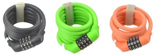 Profex Zahlen Spiralschlossl Kabelschloss 180cm 65873