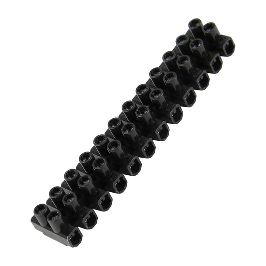 REV Ritter Lüsterklemme 2.5 qmm, 10 x 12-polig, schwarz