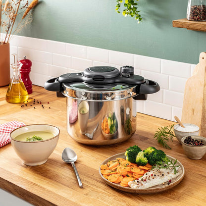 Tefal Clipso Minut Easy Schnellkochtopf, Edelstahl,  24 cm 7,5 LITTER