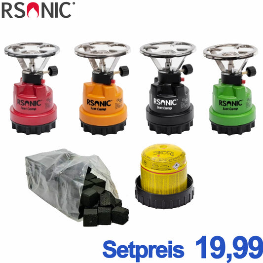 Rsonic Stechkartuschenkocher inkl. 1x 190gr Kartusche + Piezozündung