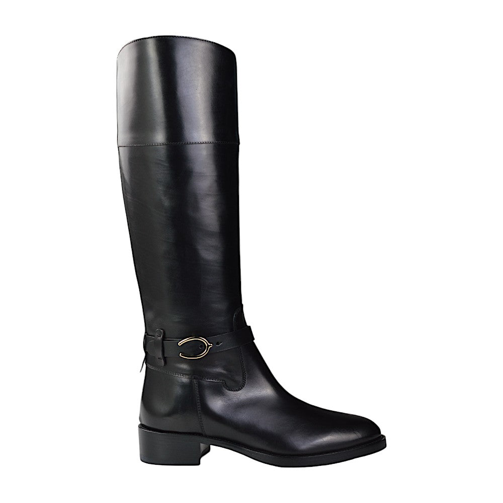 Sartore Parma Nero Bolet, Damen Langschaftstiefel Schwarz