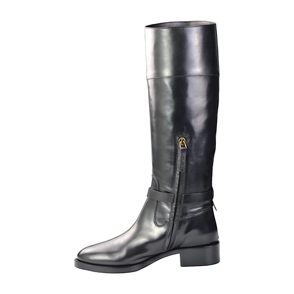 Sartore Parma Nero Bolet, Damen Langschaftstiefel Schwarz