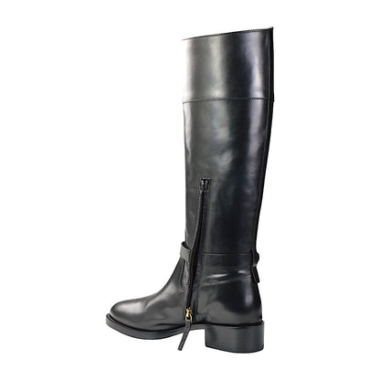 Sartore Parma Nero Bolet, Damen Langschaftstiefel Schwarz