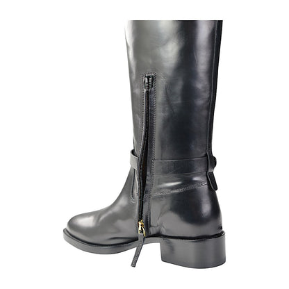 Sartore Parma Nero Bolet, Damen Langschaftstiefel Schwarz