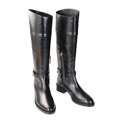 Sartore Parma Nero Bolet, Damen Langschaftstiefel Schwarz