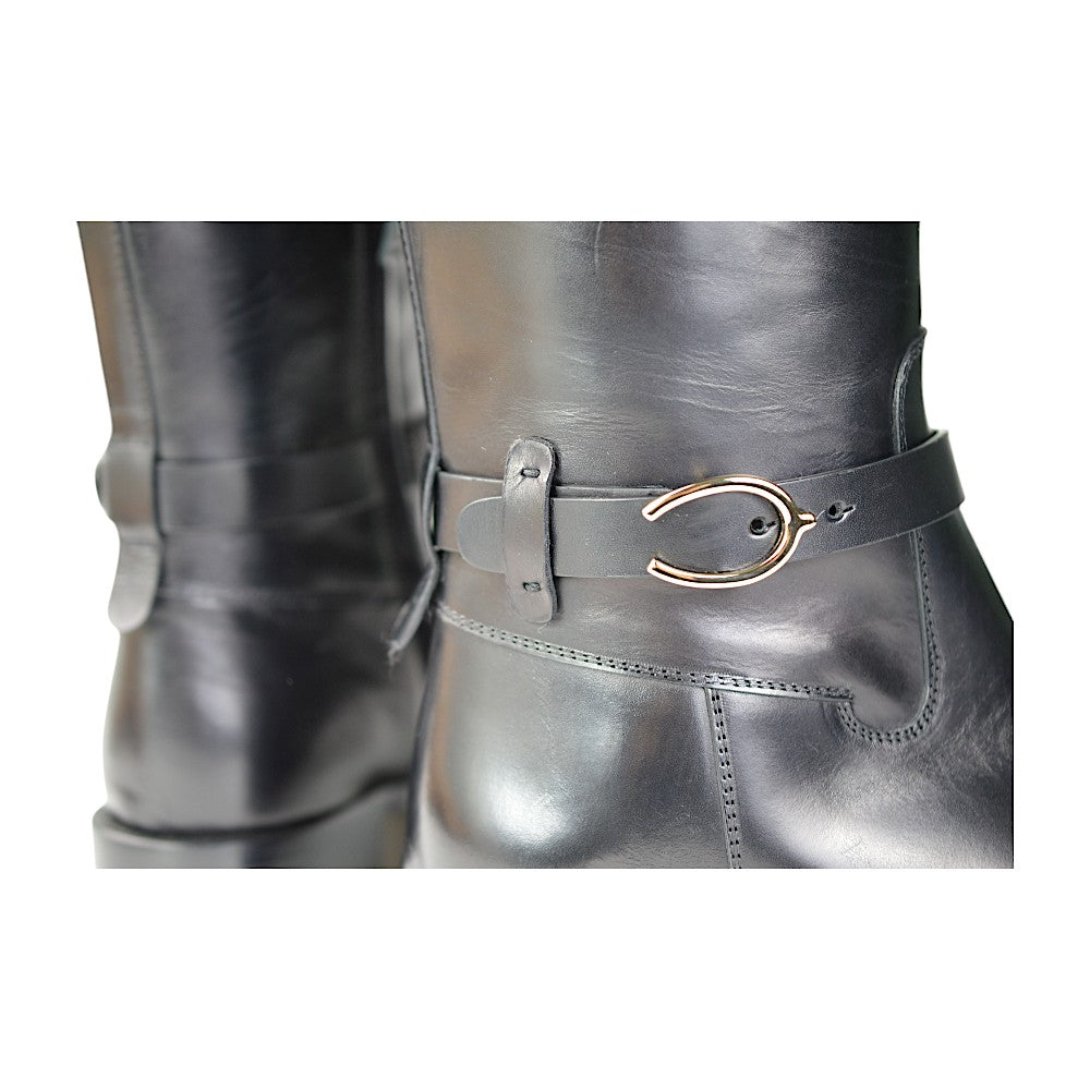 Sartore Parma Nero Bolet, Damen Langschaftstiefel Schwarz