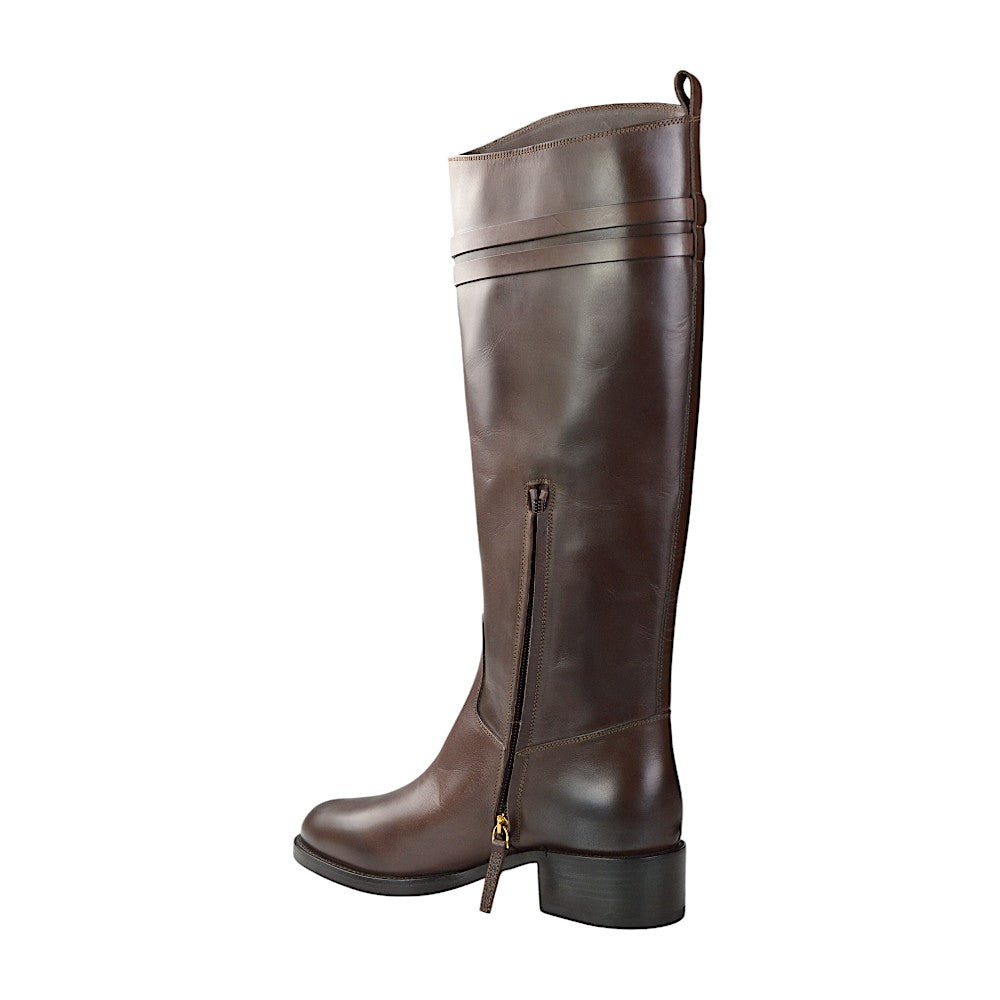 Sartore Siena HT. T Moro Ribot, Damen Langschaftstiefel Dunkelbraun, Gr 39,5