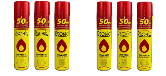 Rsonic Universal Feuerzeuggas Nachfüllgas Feuerzeug Gas6x300ml