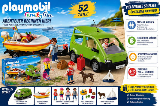playmobil 4144 - Familyvan mit Bootsanhänger