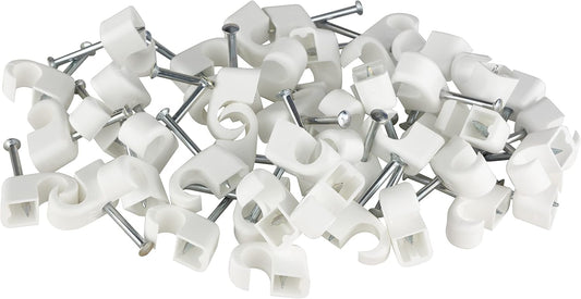 REV Ritter Nagelschellen, Kabelschel Express-Schellen 7-11 mm 50 Stück Box, weiß