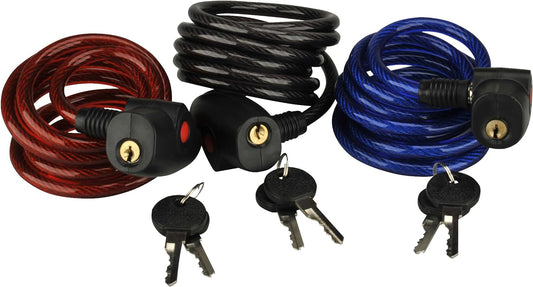 Fischer Spiralschloss Family 3x Stück, Länge 180cm