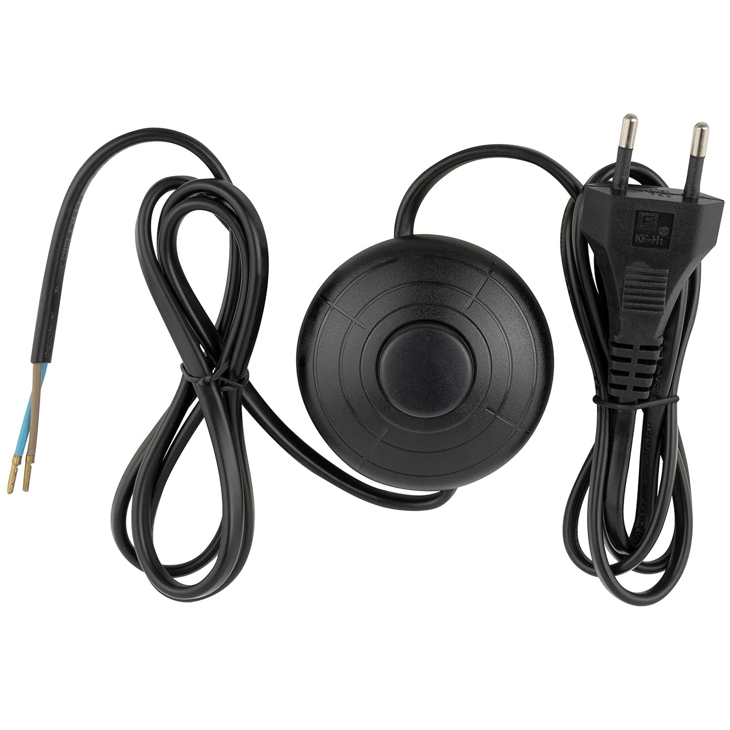 REV Zuleitung, Kabel mit Schalter und Eurostecker, 2m, max. 2A, schwarz