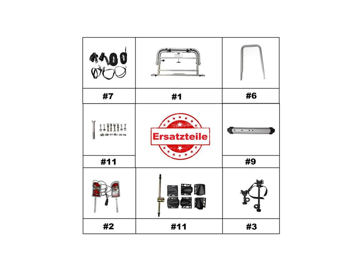 Fahrradträger JAMO 11449R Ersatzteile