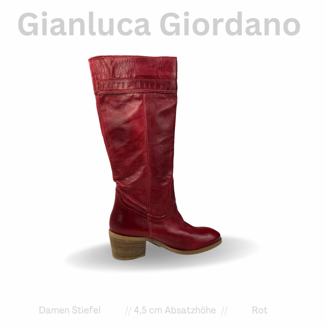 Gianluca Giordano Damen Stiefel Rot 37 EU