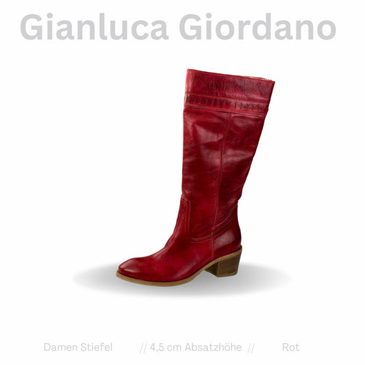 Gianluca Giordano Damen Stiefel Rot 37 EU