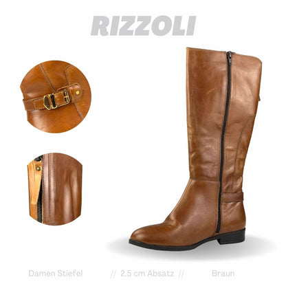 Rizzoli Damen Stiefel Braun 39 EU