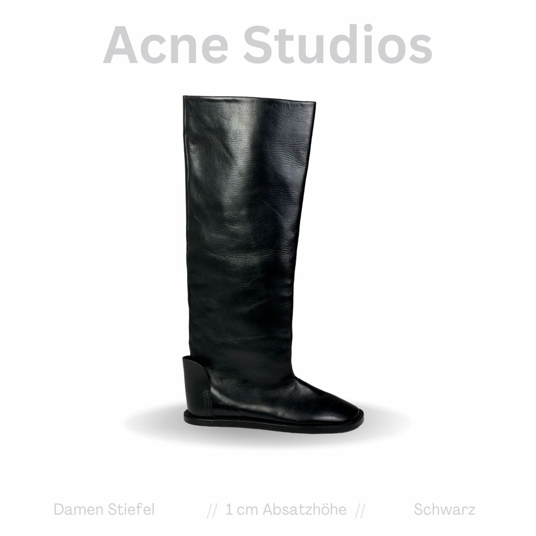 Acne Studios Damen Stiefel Schwarz Leder Gr: 37EU