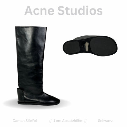 Acne Studios Damen Stiefel Schwarz Leder Gr: 37EU