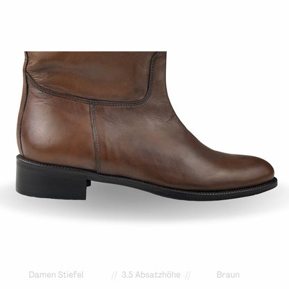 Damen Stiefel Italy Braun 3,5cm