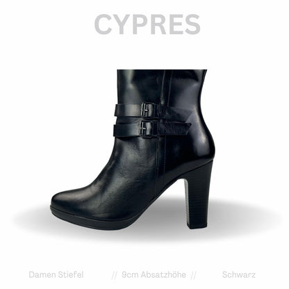 Cypres Damen Stiefel Schwarz