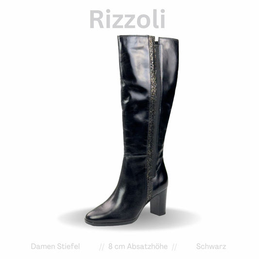 Rizzoli Damen Stiefel Schwarz Gr: 37 EU