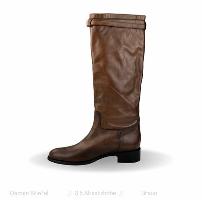 Damen Stiefel Italy Braun 3,5cm