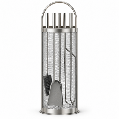 ®Livarno Kaminbesteck Kamingarnitur Kaminzubehör Kaminset 5-teilig Stahl