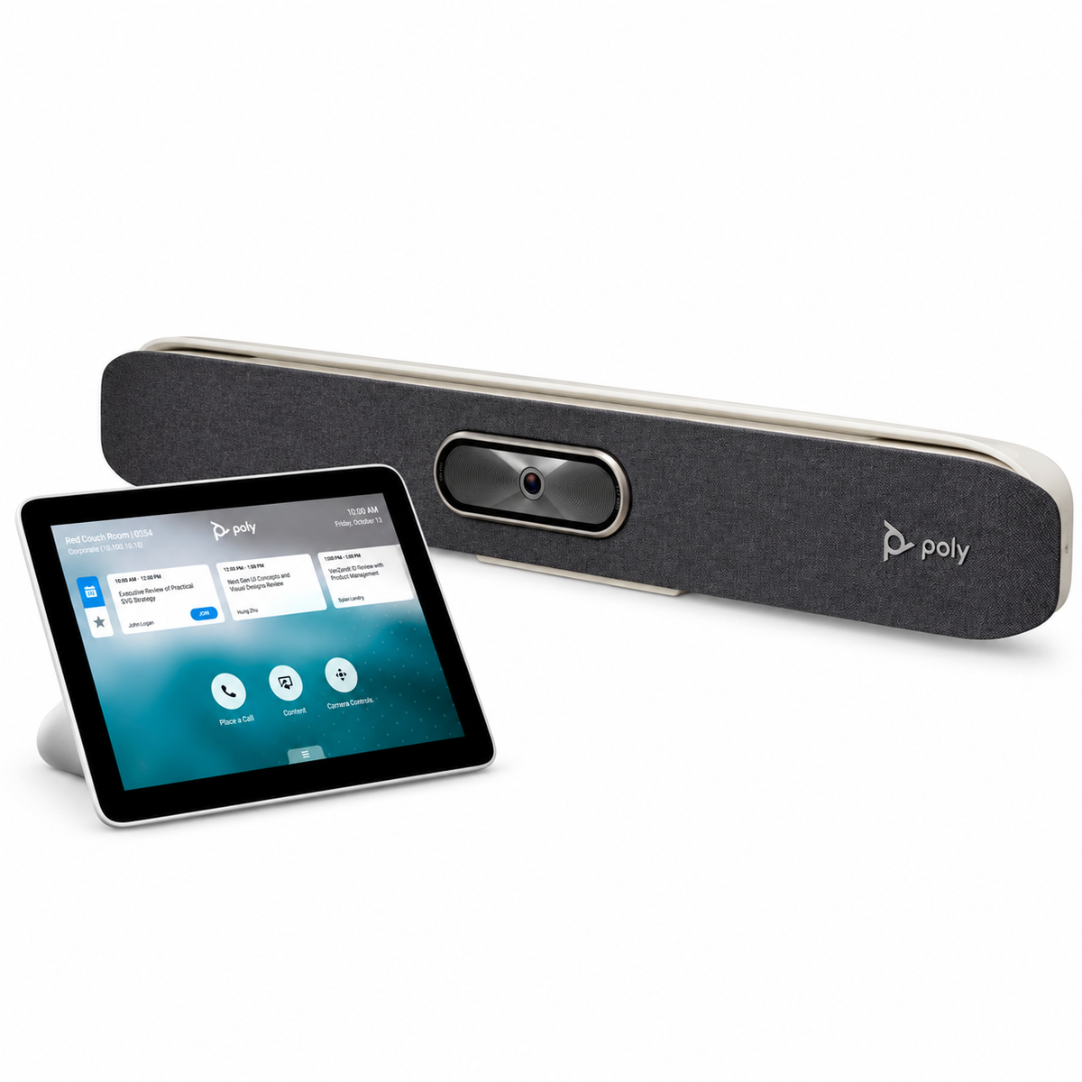 Poly Studio X50 4K Videokonferenzsystem mit TC8 Touch Controller