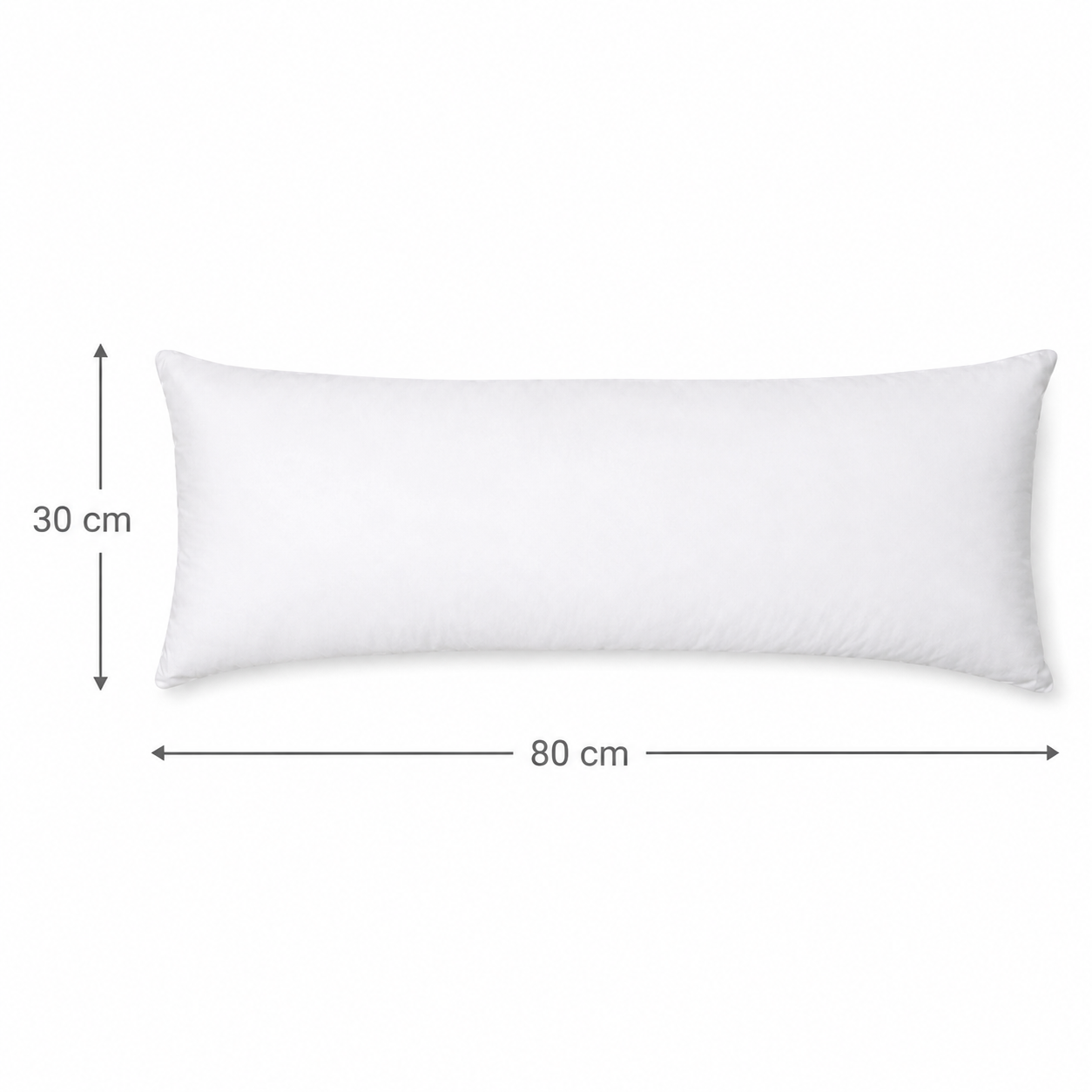 URBANARA Auerbach Federkissen 30x80 cm 80% Entenfedern & 20% Gänsefedern Weiß