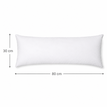 URBANARA Auerbach Federkissen 30x80 cm 80% Entenfedern & 20% Gänsefedern Weiß