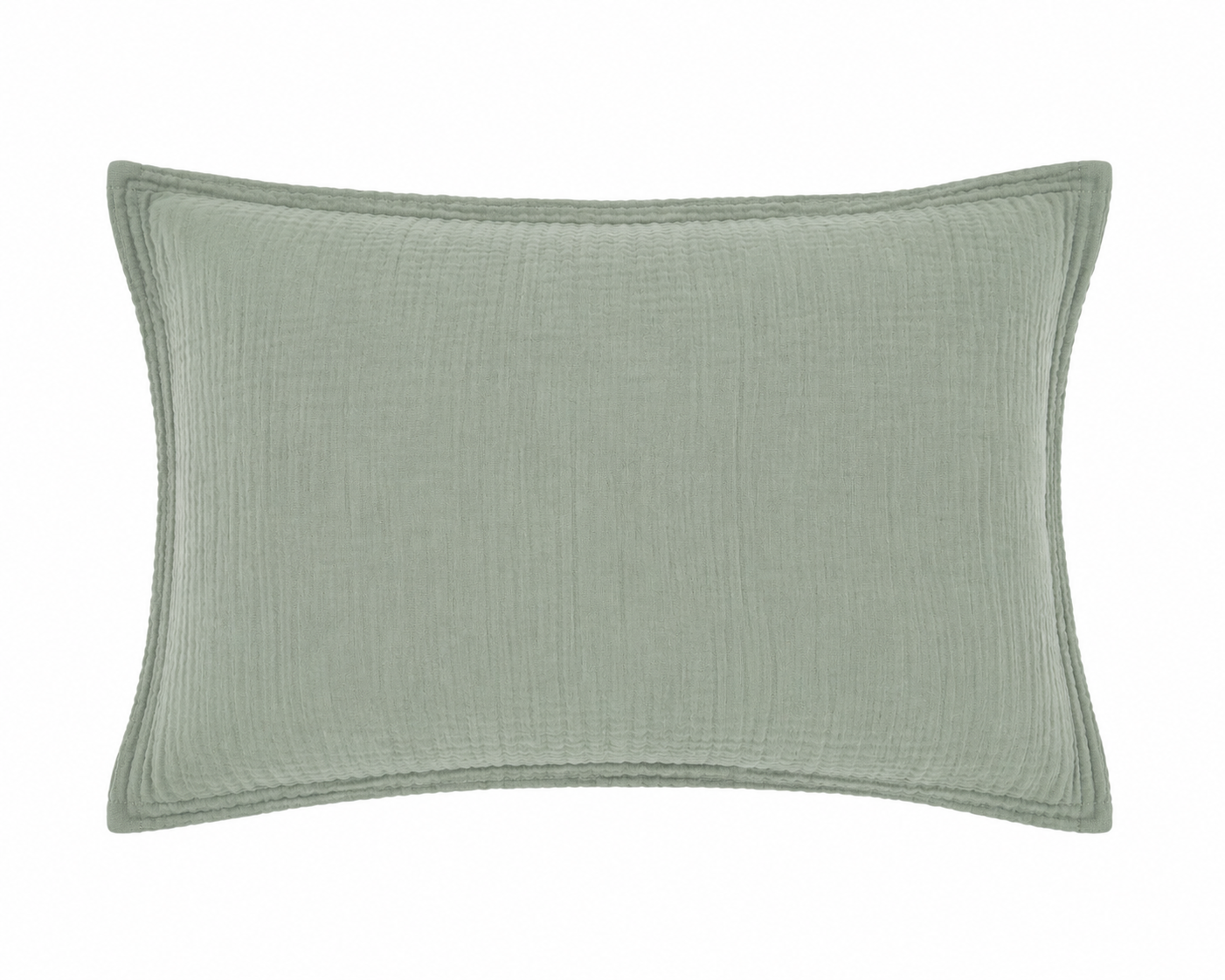 URBANARA Manisa Kissenbezug 50 x 75 cm 100 % Baumwolle Light  Helles Grüngrau Hochwertiger kissenbezug