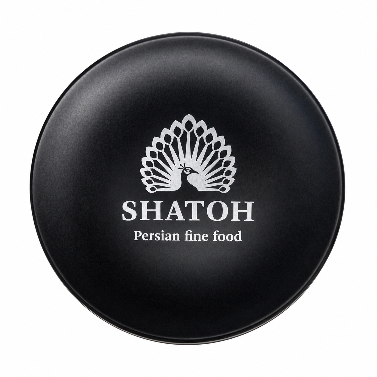 SHATOH Persian Fine Food Metalldose Rund Aufbewahrungsdose Schwarz Silber