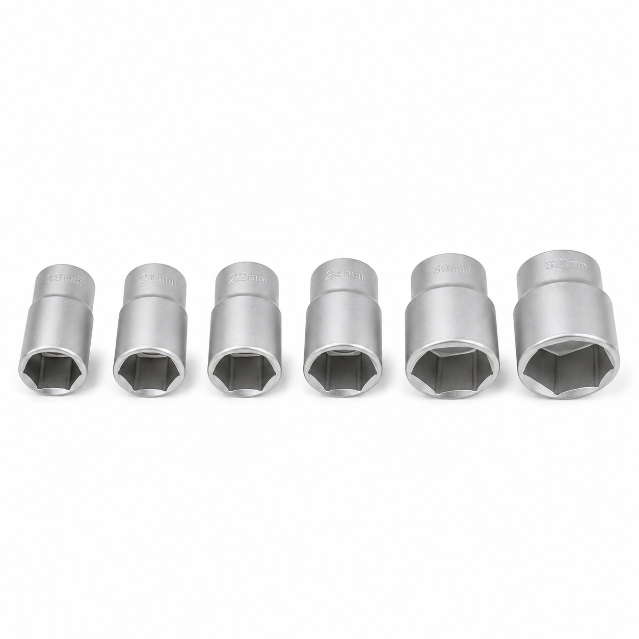 TRIUSO Stecknuss 1/2" Sechskant 19–32 mm CrV Steckschlüsseleinsatz