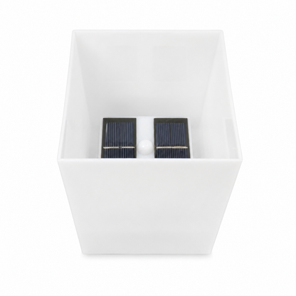 Livarno Lux LED-Solarleuchte Z32102A IP44 mit Flammeneffekt Weiß