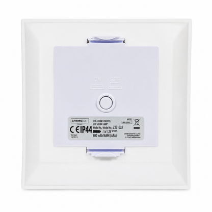 Livarno Lux LED-Solarleuchte Z32102A IP44 mit Flammeneffekt Weiß