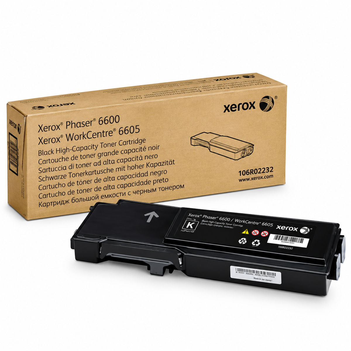 Xerox 106R02232 Original Toner Schwarz 8000 Seiten Phaser 6600 WC 6605