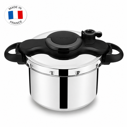 Tefal Clipso Minut Easy Druckkochtopf, Edelstahl, 24 cm 7,5 L