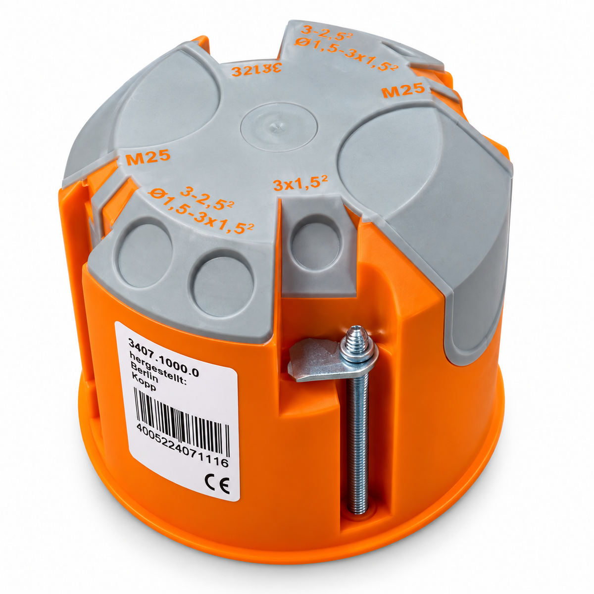 Kopp 348601004 Hohlwandschalterdose Ø68mm 62mm tief winddicht IP30