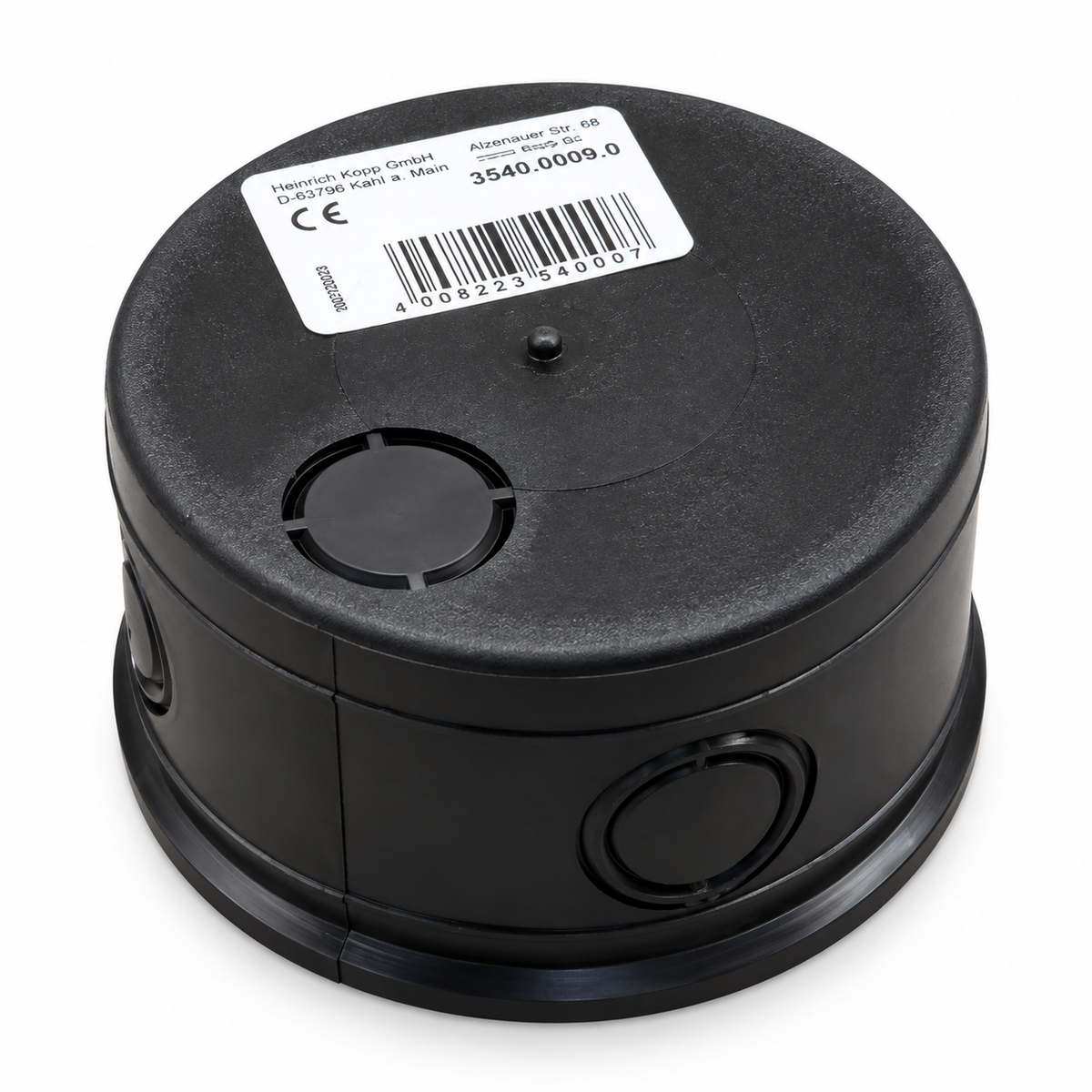 Kopp IKSD 80 Abzweigdose Ø80 mm Schwarz Unterputz 3540.0000.8