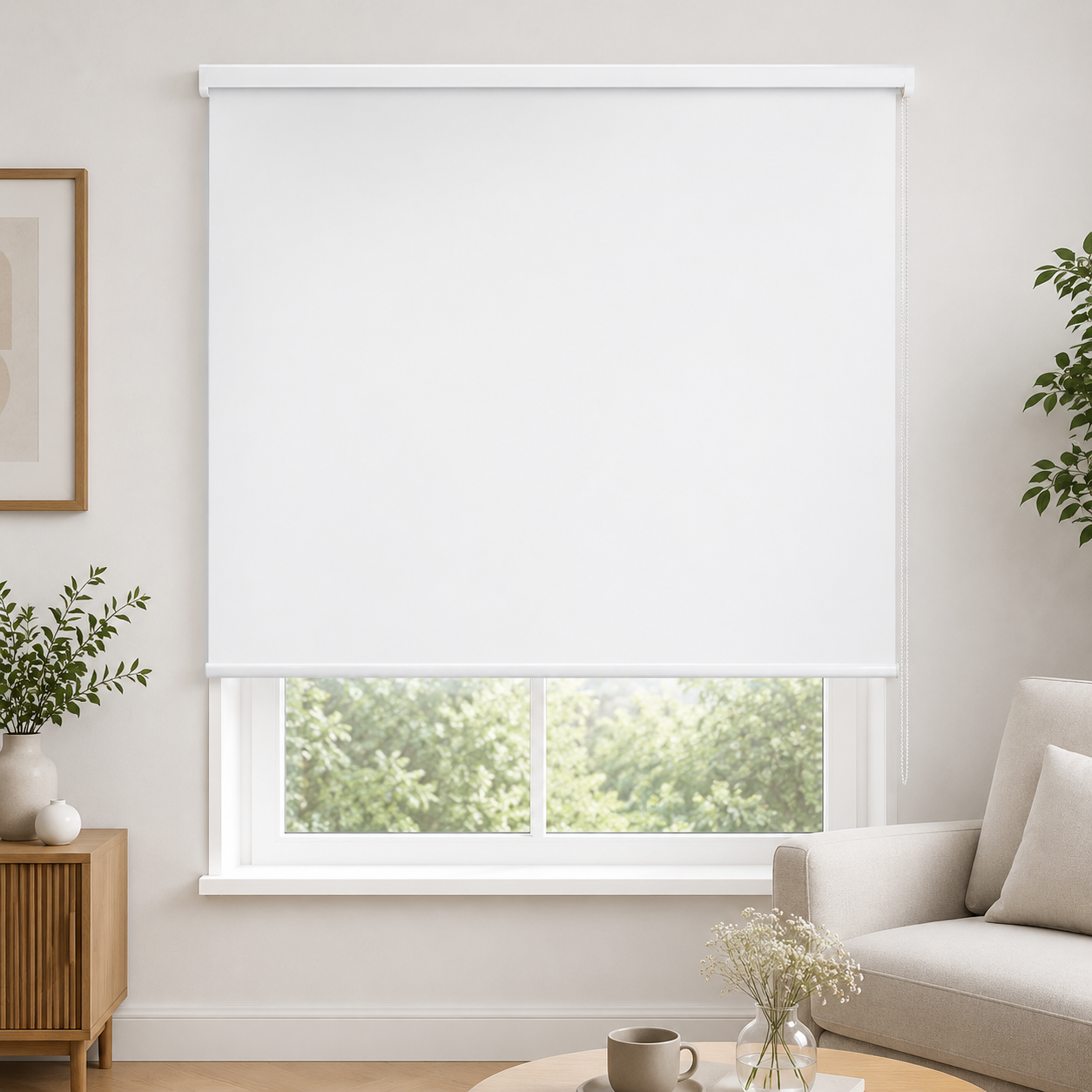 Clever Fix Verdunklungsrollo Weiß Doppelrollo Day & Night Sichtschutz & Sonnenschutz