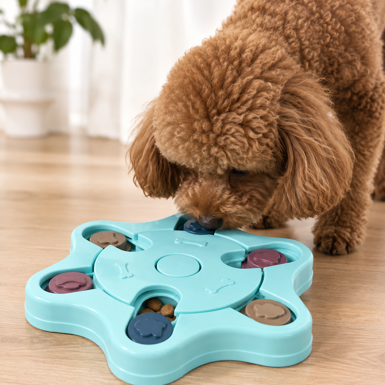 Romeo Intelligenzspielzeug für Hunde Interaktiver Futterspender & Leckerli-Spiel Denkspiel Hund