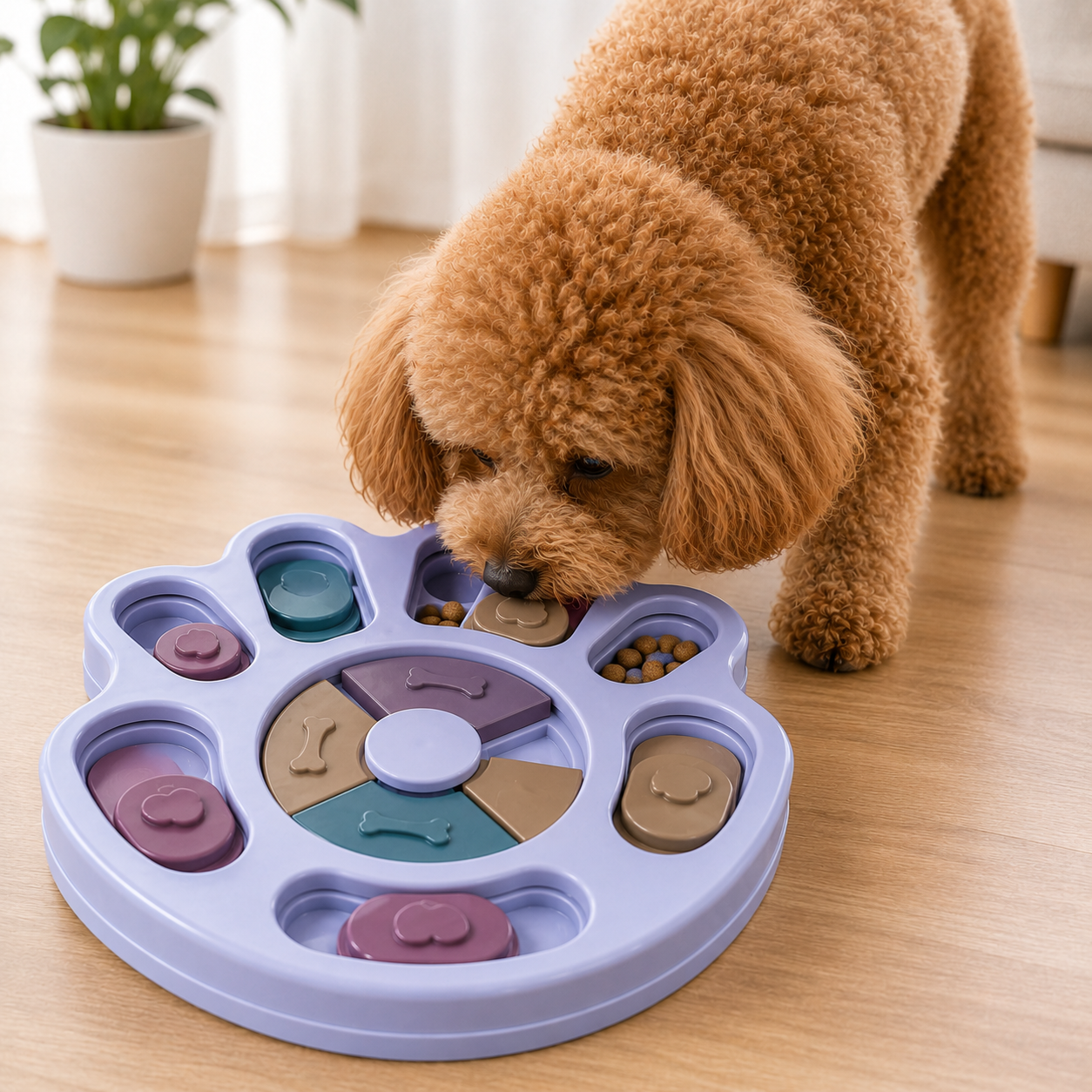 Romeo Intelligenzspielzeug für Hunde Interaktiver Futterspender & Leckerli-Spiel Denkspiel Hund
