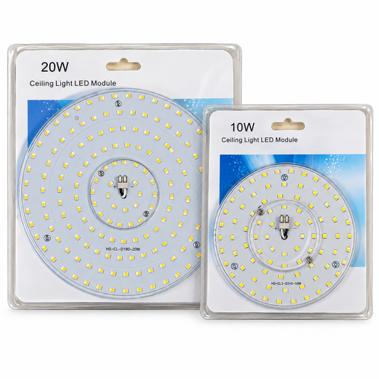 MikaLux LED Inlay Modul 10W 20W rund mit Trafo Magnethalter Einbau LED
