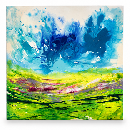 Abstrakte Gemälde Handgemalt 190 cm Wandbild Kunst verschiedene Motive