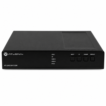 Atlona AT-UHD-SW-510W 4K UHD 5-Input Präsentations-Switcher mit Netzkabel