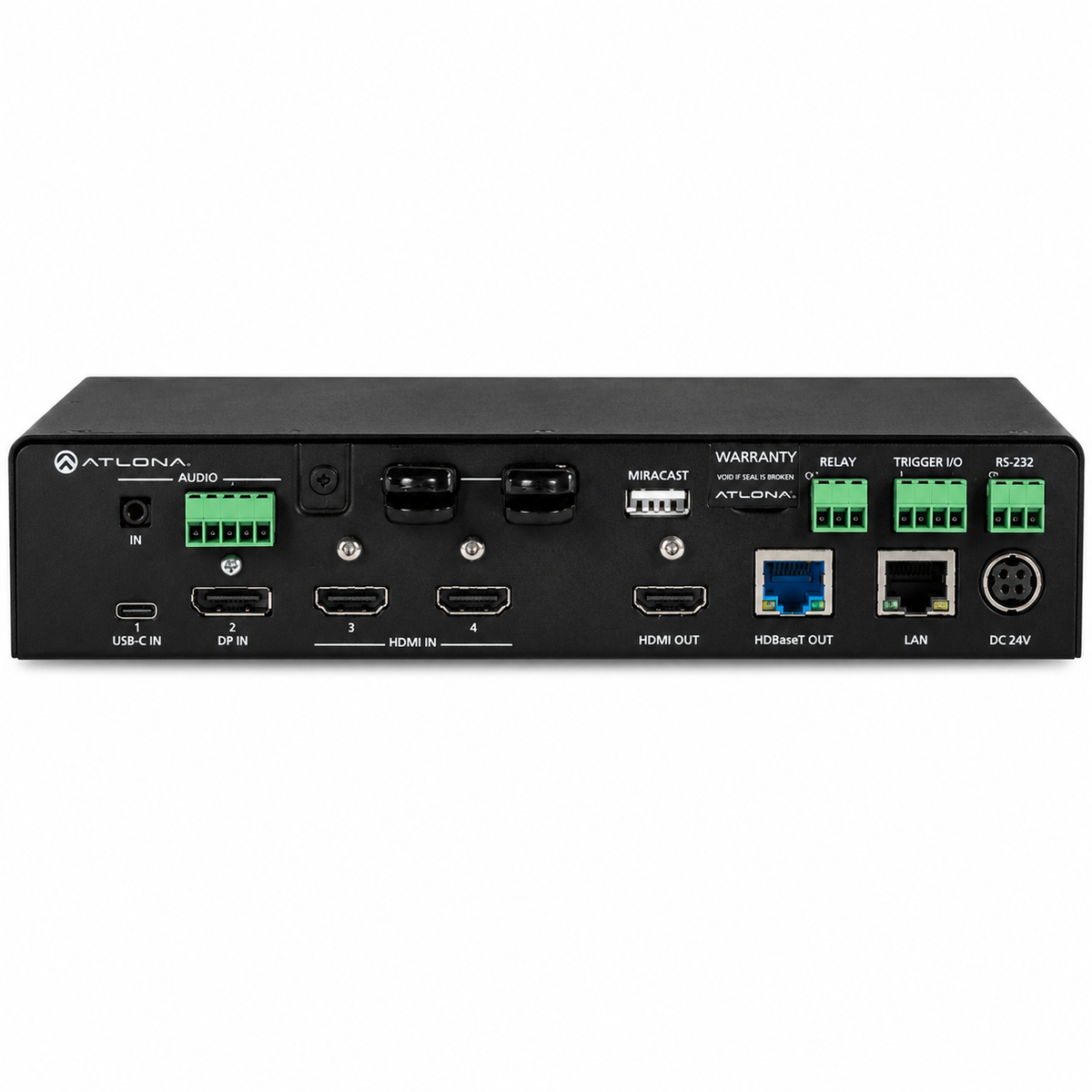 Atlona AT-UHD-SW-510W 4K UHD 5-Input Präsentations-Switcher mit Netzkabel