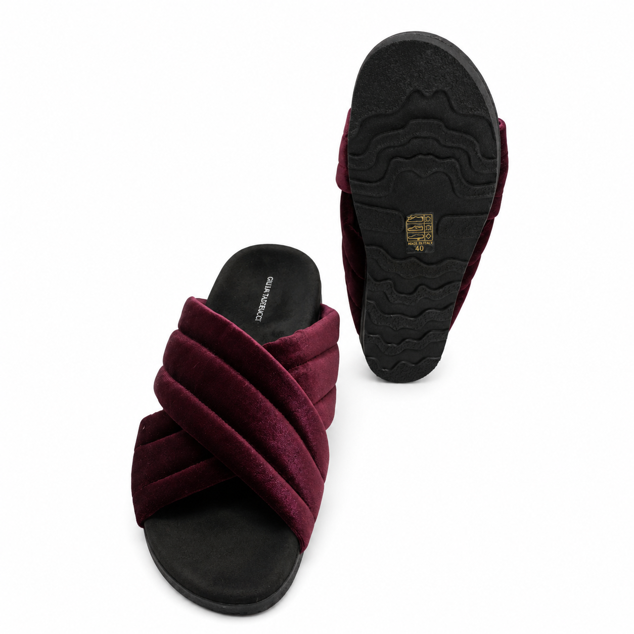 Giulia Taddeucci Damen Lammfell-Slipper