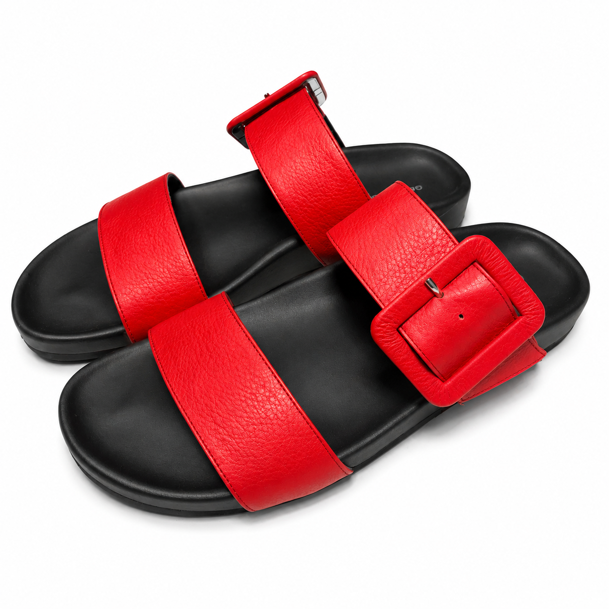 Giulia Taddeucci Damen Leder Pantoletten Sandalen Sommerschuhe