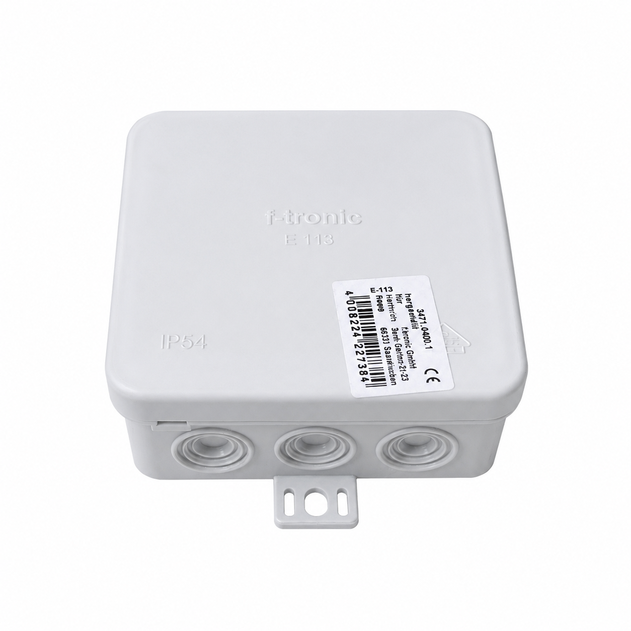 Kopp Feuchtraum Aufputz-Abzweigdose IP54/IP55 Verteilerdose Abzweigkasten Grau/Grün Elektroinstallation