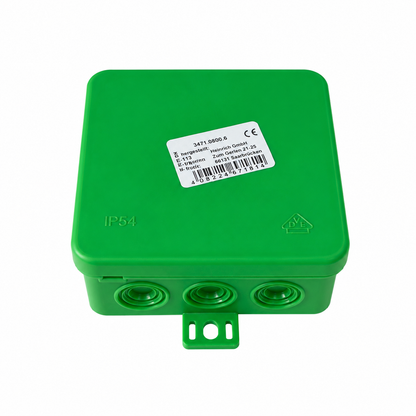 Kopp Feuchtraum Aufputz-Abzweigdose IP54/IP55 Verteilerdose Abzweigkasten Grau/Grün Elektroinstallation